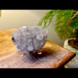 Sugar Druzy  Amethyst Heart